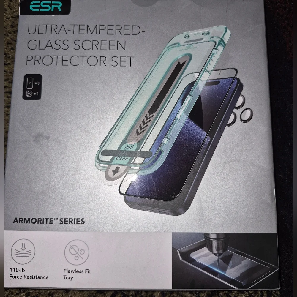 Ultra-Tempered Glass Screen Protector Set - Clear